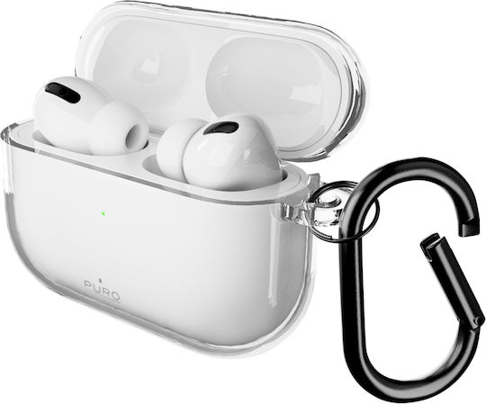 Puro Θήκη Σιλικόνης με Γάντζο σε Ροζ χρώμα για Apple AirPods Pro 3
