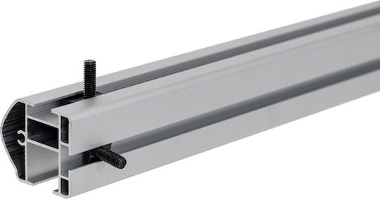Menabo Car Roof Bars Aluminum 125cm for Nissan NV250 Set with Roof Rack Legs Silver