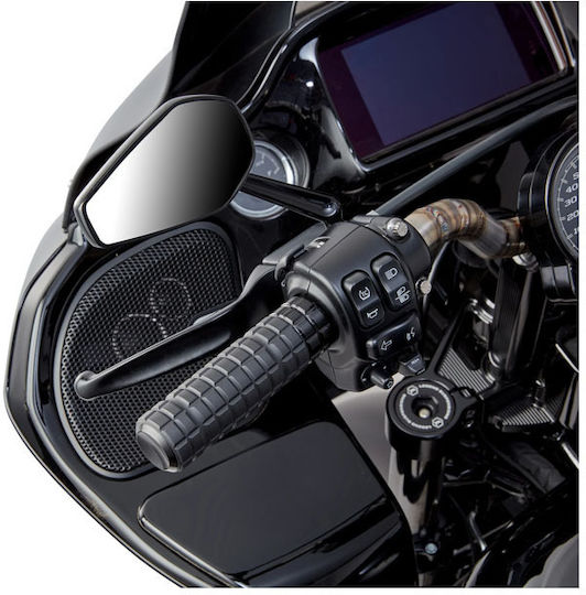 Arlen Ness Griff Geschlossener Lenker 25,4mm Speedliner Throttle-by-wire Dual 500-062 Schwarz