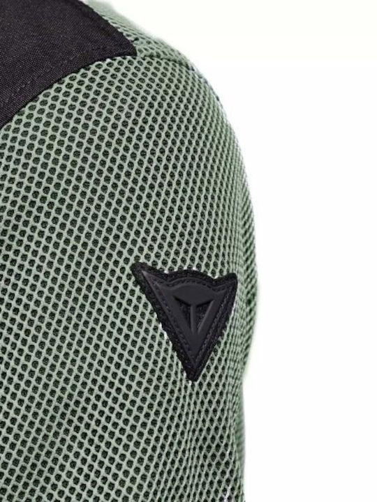 Dainese Lisbona Air Tex Καλοκαιρινό Ανδρικό Μπουφάν Μηχανής Iceberg Green/Black
