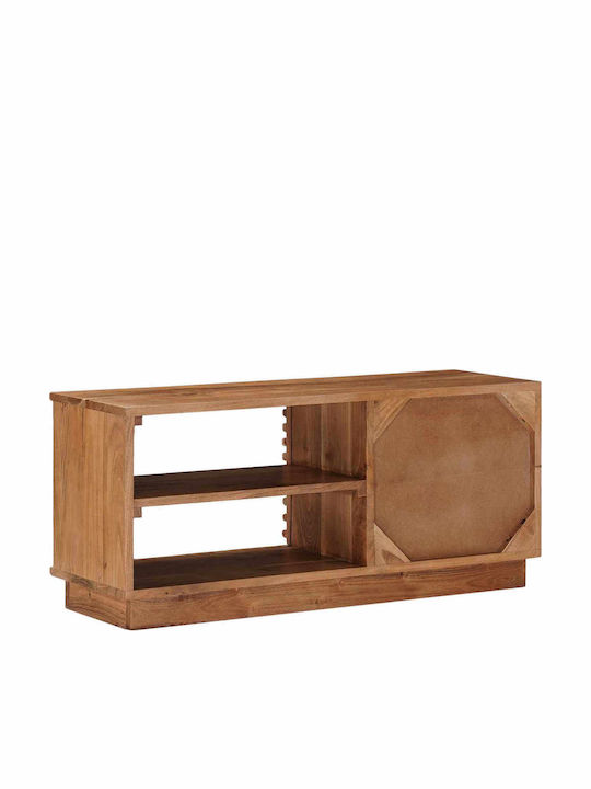 TV-Ständer aus Metall & Holz Natur M90xT30xH40cm
