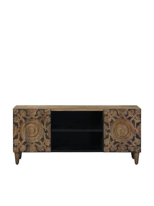 TV-Möbel aus Metall und Holz Braune M105xT33.5xH46cm