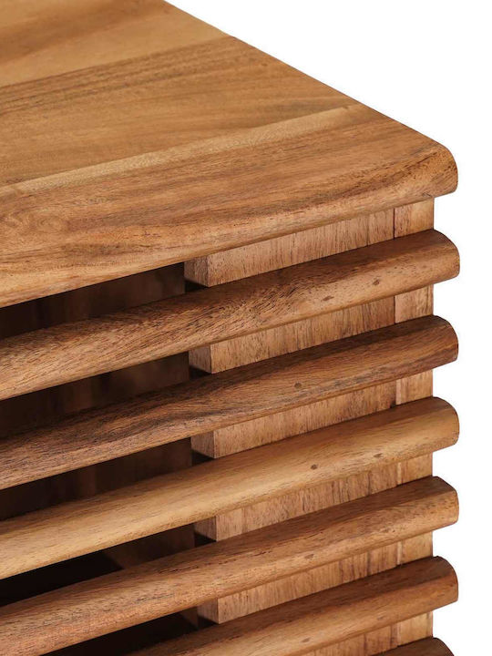 TV-Ständer aus Metall & Holz Natur M105xT30xH35cm