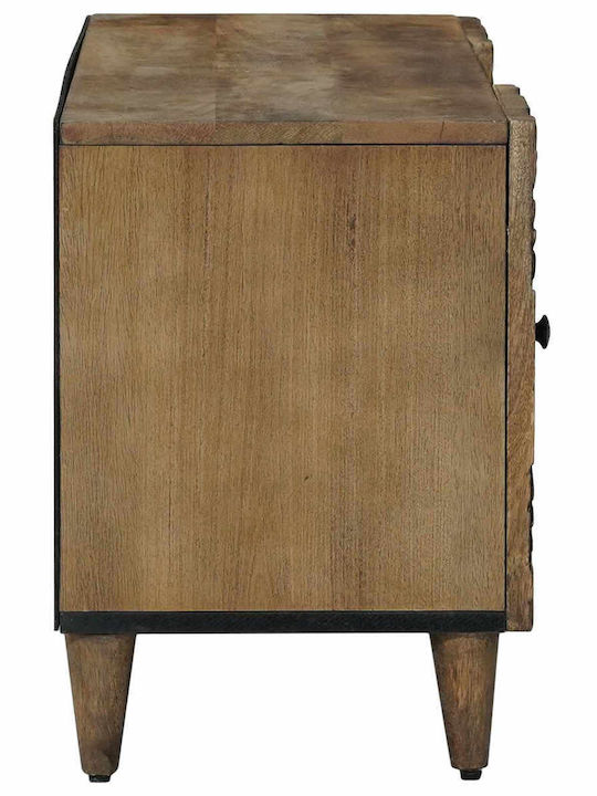 TV-Möbel aus Metall und Holz Braune M105xT33.5xH46cm