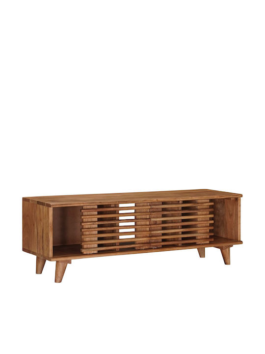 TV-Ständer aus Metall & Holz Natur M105xT30xH35cm