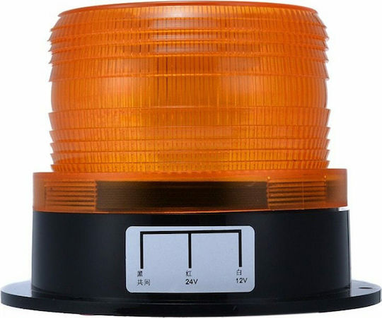 Auto-Leuchtturm LED 12 / 24V mit Orange Beleuchtung