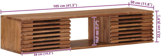TV Stand Metal & Natural Wood L105xW30xH22.5cm