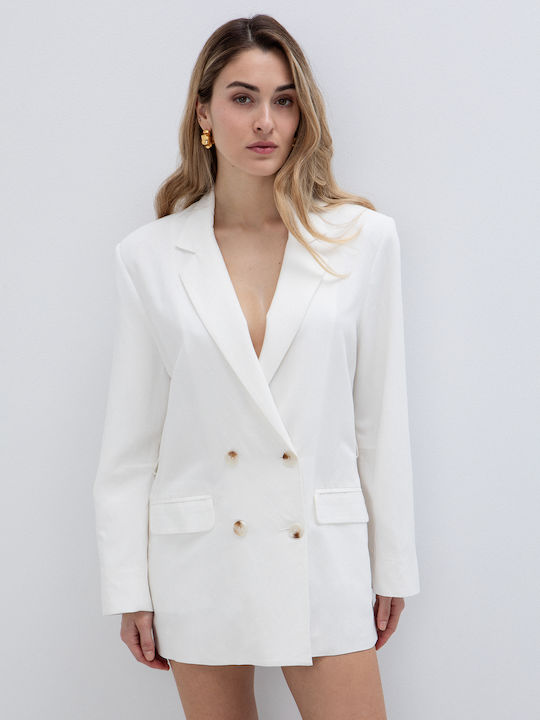 Toi&Moi Women's Blazer White