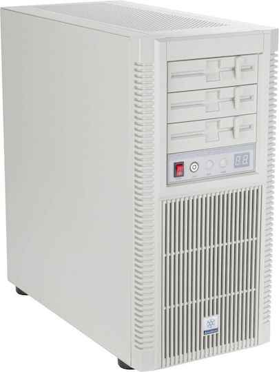 Silverstone SST-FLP02W Middle Tower Carcasă PC Gri