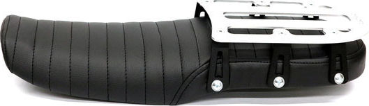 C-racer Seat Luggage Rack Motorcycle Honda Cx500 Black-Silver C-racer Cx500 Flat Seat Black