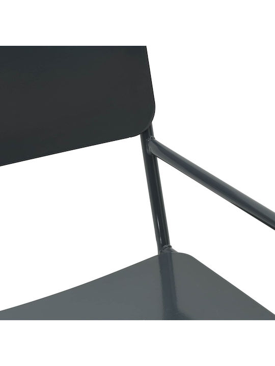 Gartenstühle Metallisch Anthrazit 2Stücke 51x55x81cm