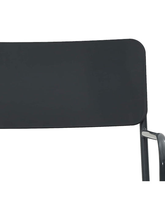 Gartenstühle Metallisch Anthrazit 2Stücke 51x55x81cm