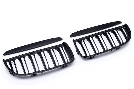 Μάσκα για BMW E60 2005-2008 Μαύρη Piano Design 2τμχ