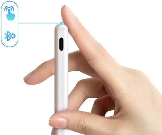 Wozinsky WRA-08 Стилус Пен с Palm Rejection за iPad в Бял цвят