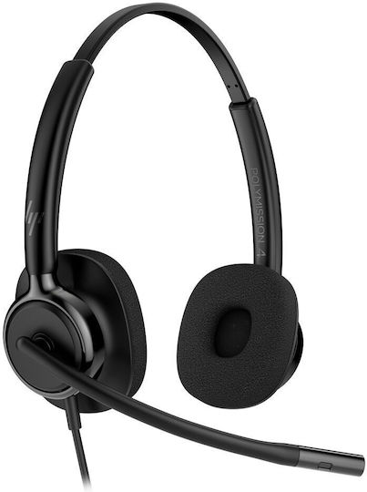 Hp Poly Mission 425 Cască Stereo cu Fir Classic Bulk