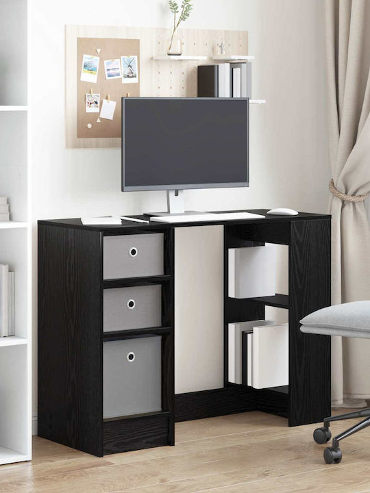 Desk Wooden Black Beech 100x40x75cm