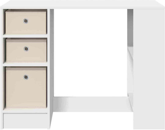 Wooden Desk White 100x40x75cm