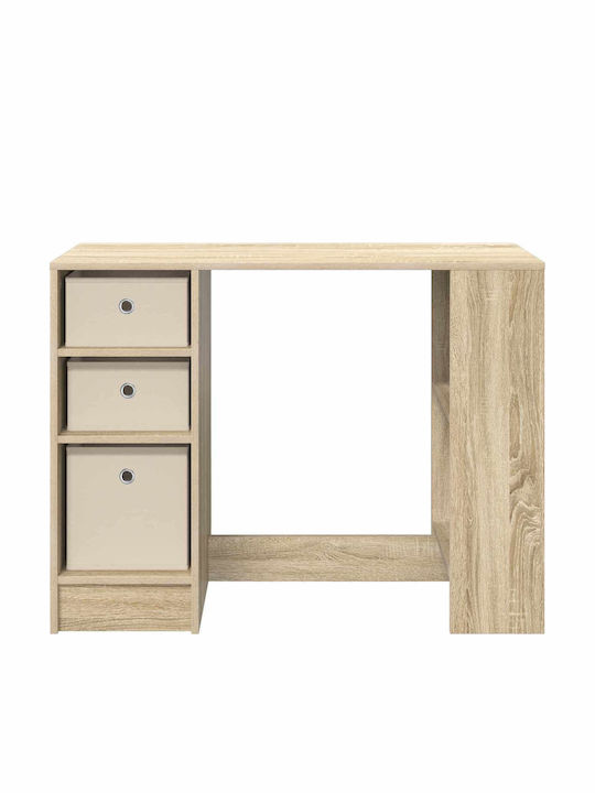 Wooden Desk Oak 100x40x75cm