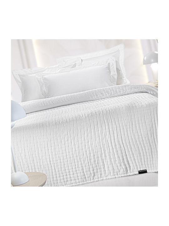 Guy Laroche Κουβερλί King Size Baumwolle Weiß 270x250cm