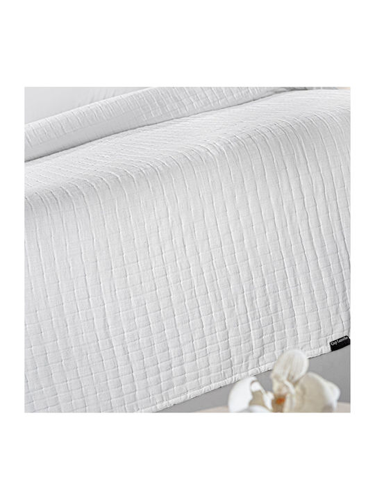 Guy Laroche Κουβερλί King Size Baumwolle Weiß 270x250cm