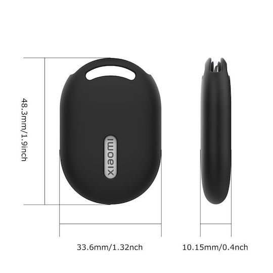 Tech-Protect Icon Θήκη Σιλικόνης για Xiaomi Tag σε Μαύρο χρώμα