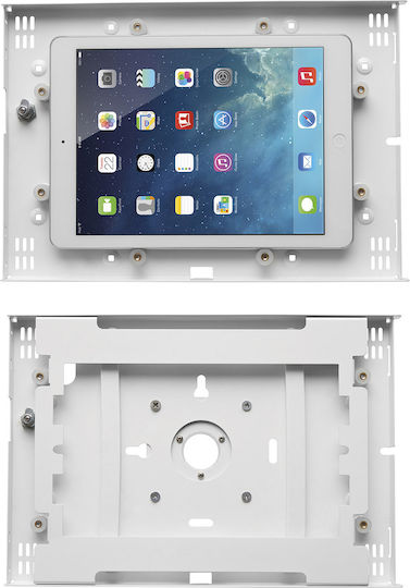 Maclean Energy Tabletständer Wand bis 10.5" in Weiß Farbe