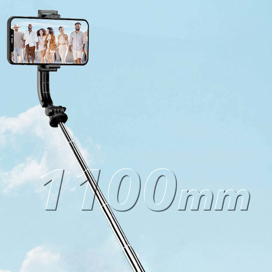 Dudao Selfie Stick With Remote Control Bluetooth Black 304004-204528