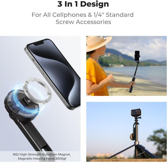 Kampf Concept Ms52 Magnetic Selfie Stick Tripod Remote Control Kf150015