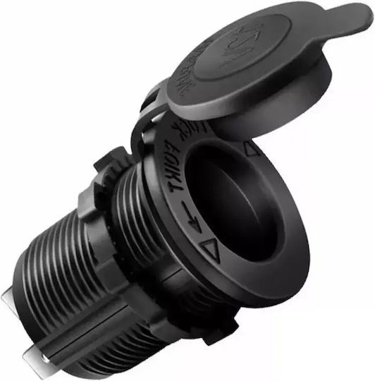Wasserdichte Zigarettenanzünderbuchse 12v/24v Rotes LED-Licht & Schutzkappe Tc-462