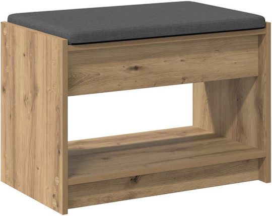 Hallway Furniture with Bench Artisan Oak 63x38x45 cm