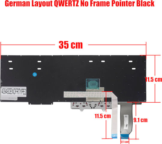 Deutsche Tastatur Für Laptop German Laptop Keyboard Lenovo Thinkpad E15 20rd 20re Gen 1 E15 Gen 2 20t8 20t9 5m10w64513 01xy010 Sn20u63990 987abzv De No Frame Pointer Black Κωδ.40949denofrtype2