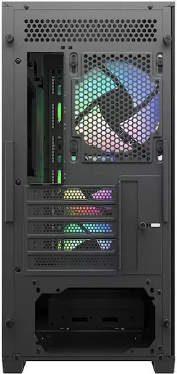 Cougar MX600 Mini V2 Gaming Mini Tower Кутия За Компютър Със Страничен Прозорец И RGB Осветление Черна