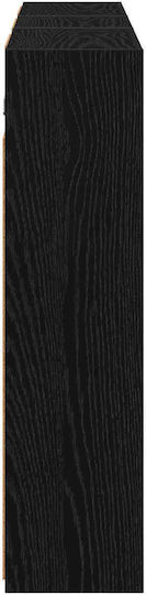 vidaXL Badezimmerspiegel Led mit Regal & Schrank 116x16cm Schwarzer