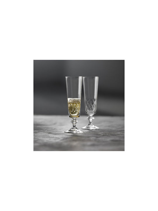Lyngby Eaton Set Of Champagne Glasses Goblet Glass 160ml 2 Pieces