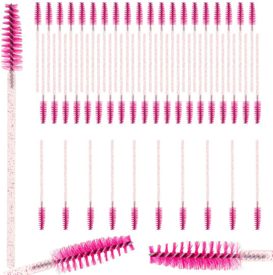 Set 50 Perii De Sprâncene De Unică Folosință Zola 9.5 Cm Lungime Roz