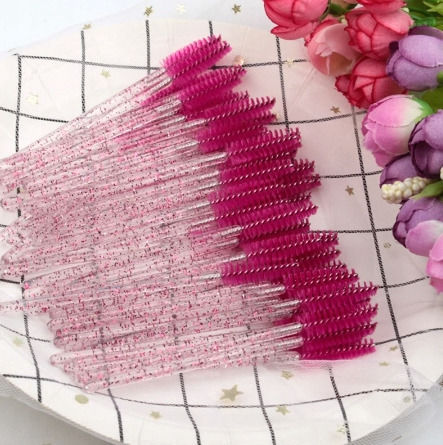 Set 50 Perii De Sprâncene De Unică Folosință Zola 9.5 Cm Lungime Roz