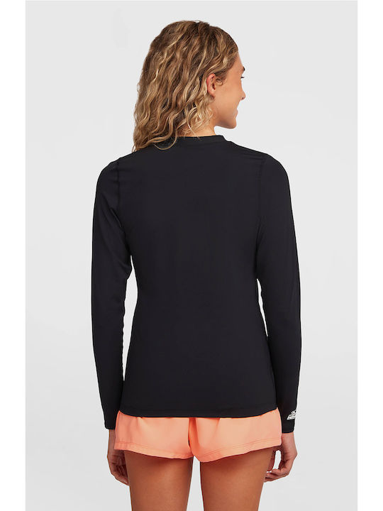 O'Neill Skins UPF 50+ Women Long Sleeve Sun Protection Shirt Black