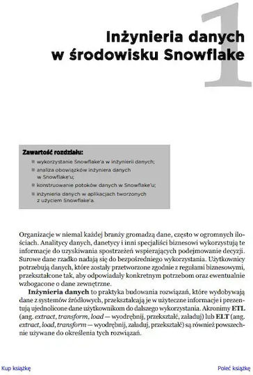 Snowflake. Nowoczesna Inżynieria Danych W Praktyce