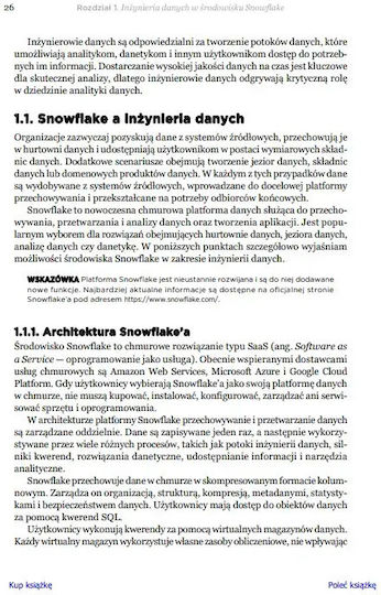 Snowflake. Nowoczesna Inżynieria Danych W Praktyce