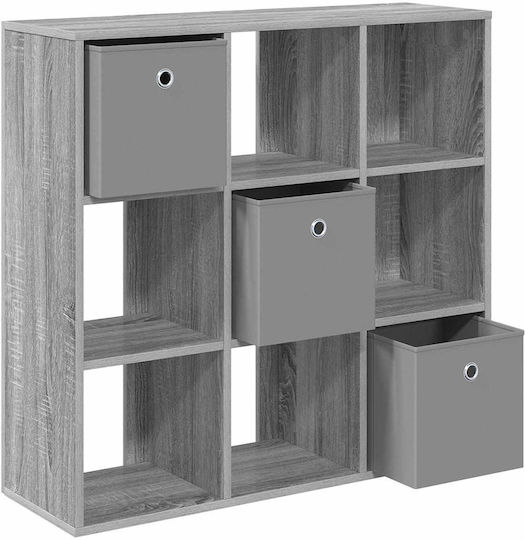 Wooden Storage Drawers with 3 Drawers M88.5xW29xH84.5cm