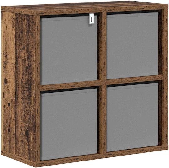 Living Room Cabinet Made of Particle Board Old Wood 49.5x22x47cm