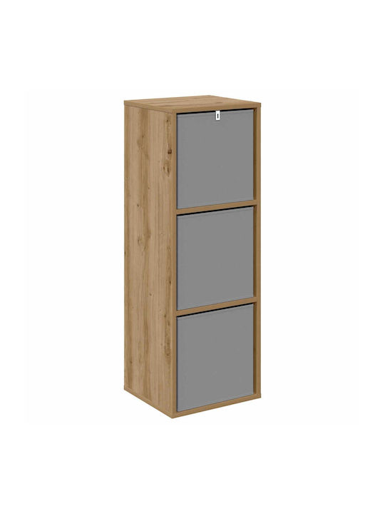 Wooden Storage Drawers with 3 Drawers M35xW32xH99.5cm