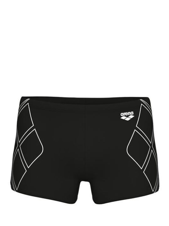Costum de Baie Bărbați Pantaloni Scurți Negru/Alb Cu Modele