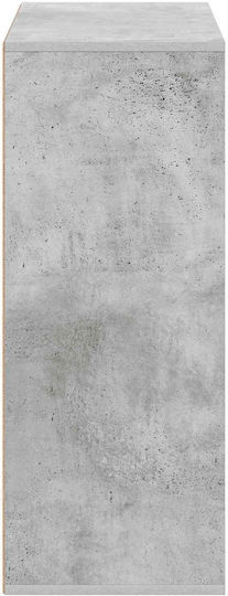 Standvitrine für das Wohnzimmer aus Spanplatte Grau 60x33,5x84 cm
