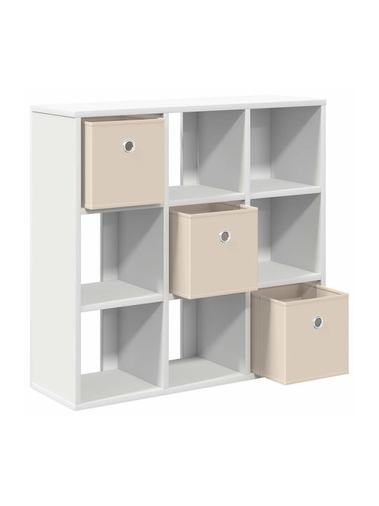 Wooden Storage Cabinet with 3 Drawers M73.5xW24xH69.5cm