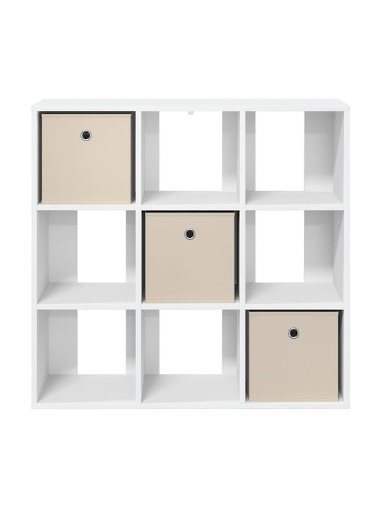 Wooden Storage Drawers with 3 Drawers M88.5xW29xH84.5cm