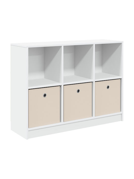Wooden Storage Cabinet with 3 Drawers M102xW32xH73.5cm
