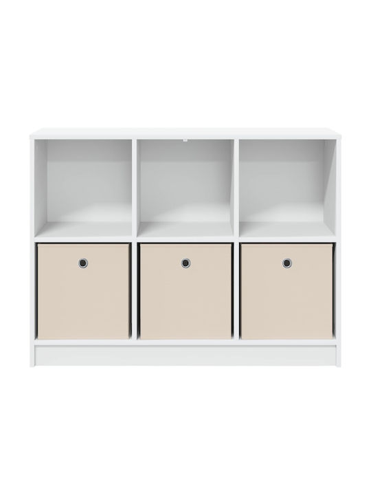 Wooden Storage Cabinet with 3 Drawers M102xW32xH73.5cm