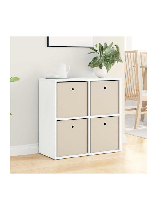 Wooden Storage Drawers with 4 Drawers M68.5xW32xH67 cm