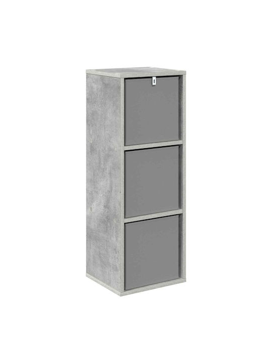Storage Drawer Wooden with 3 Drawers M30.5xW27xH84.5cm
